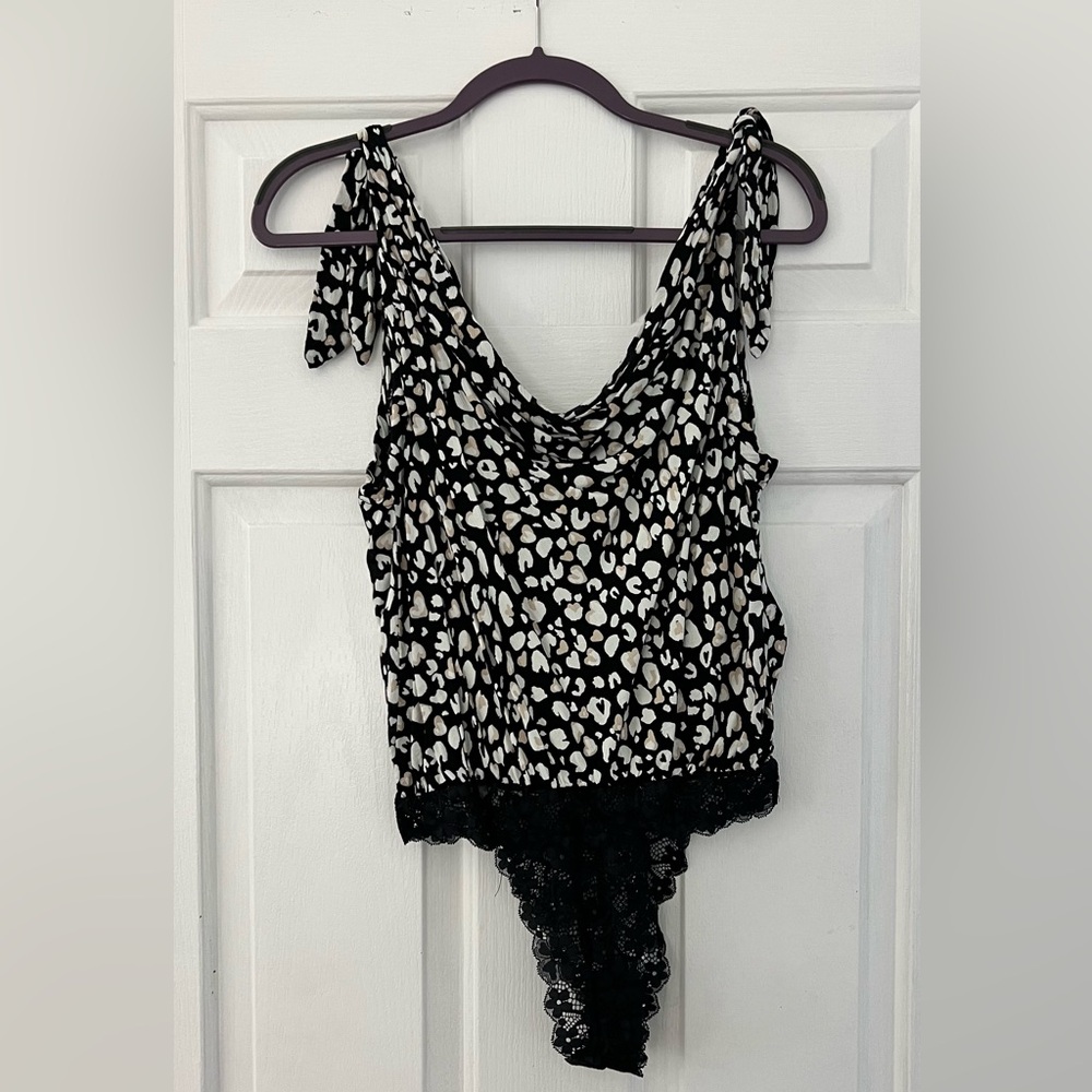 Free People Bare it All Tank Bodysuit Size Small, Brand New Never Worn